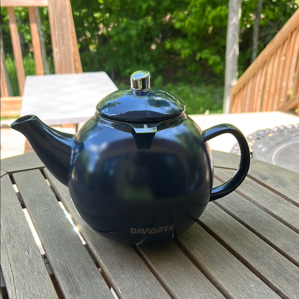 DAVIDsTEA Navy Blue Teapot